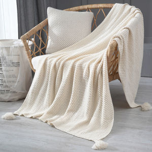 Nordic Style Sofa Blanket Office Nap Blanket Air Conditioner Cover Simple Decorative Tail Blanket for Living Room All Seasons