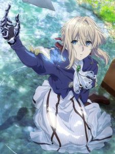 Violet Evergarden Anime Characters 5D DIY Full Round Diamond Painting Home Living Room Bedroom Aesthetic Decor Gift