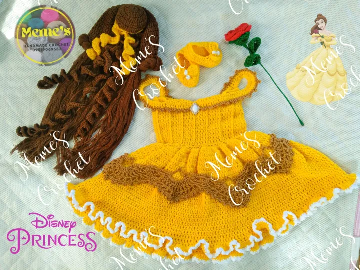 open lace back dress Free Red Heart Snow Princess Dress Crochet Pattern