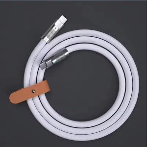 6A Cable 120W Super Fast Charge Dbl TypeC PD Liquid Silicone Cable C To C 1M 1.5M 2M Cable Quick Charger Cable for Xiaomi iPhone