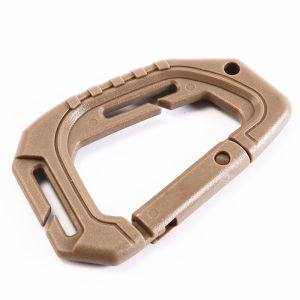 ASP Lightweight Medium Tactical Hanging Buckle Outdoor Carabiner Mountaineering Backpack Quick Buckle External Plastic Steel D-Type Buckle Large D Buckle