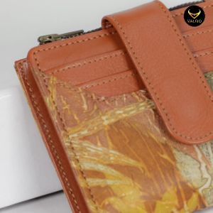 [VALQO] IVONA Dompet Kulit Sapi Wanita Dompet Kartu Resleting Dompet wanita Dompet kecil Dompet Pendek