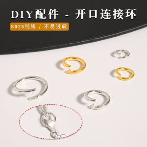 Buckle Silver Hoop S925 Sterling Silver Live Circle Open Buckle Pendant 18K Gold Buckle Bracelet Necklace Separable Mold Clasp