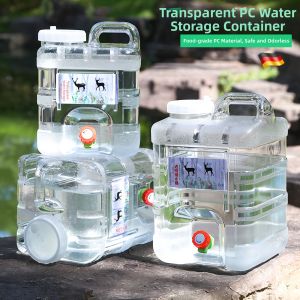 TAOKOU | Food Grade PC Material Water Container with Faucet High Capacity Home & Outdoor Use