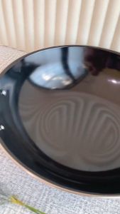 WAJAN PENGGORENGAN ENAMEL 34 cm Gagang Panjang Wok Pan Anti Gores & Anti Lengket