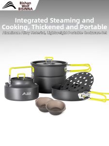 BSWOLF | Camping Cooking Set Portable