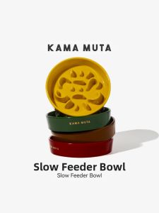 KAMA MUTA | Bát Ăn Chậm Chống Hóc Chống Lật Cho Thú Cưng Gốm