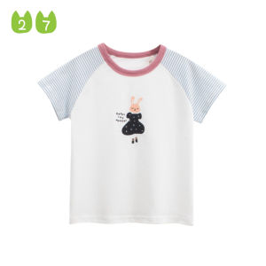 27home | Cartoon Rabbit Pattern Girls T-Shirt