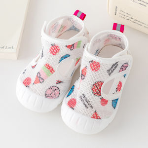 รองเท้าเดินสำหรับเด็กชาย ฤดูร้อน 0-1-2 ปี รองเท้าเด็กผ้าตาข่ายนิ่ม รองเท้าเด็กผู้หญิงกันลื่น รองเท้าสวมแบบผูกเชือก รองเท้าเด็ก สวมใส่สบาย รองเท้าเด็ก