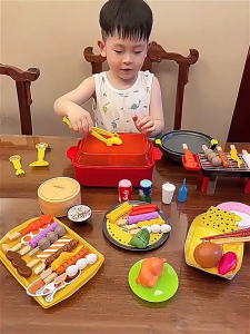 Pretend Play Kitchen Hot Pot Simulation Toy-57 pieces