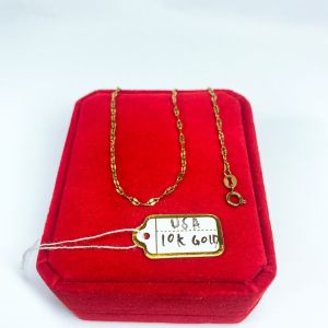US JEWELS Saudi Gold 18k Pawnable Legit Necklace DANCING CHAIN Necklace For Women And Men Life Time Use Non Faded With Gold Marking Same On Original
