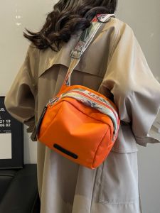 KVKY Oxford Cloth Single Shoulder Small Bag Womens Crossbody Shell Bag Versatile Pure Color Casual Style Youth Fashion