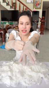 Combo 3 Hộp Găng Tay Vinyl Trong Suốt HAKO Không Bột 300 Chiếc Dùng Nấu Ăn Chế Biến Thực Phẩm Spa