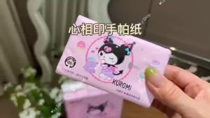 Sanrio Kuromi 4-Ply Individual Pack Facial Tissue Paper Hypoallergenic Soft