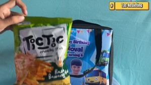 TAS HAMPERS ULANG TAHUN ANAK GOODIE BAG TOTEBAG GOODY BAG ULTAH ANAK CUSTOM FOTO NAMA TERMURAH & TEBAL