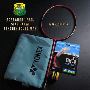 Raket Badminton Yonex Arcsaber 1 Feel - Ability Original Siap Pakai Free Tas Dan Grip