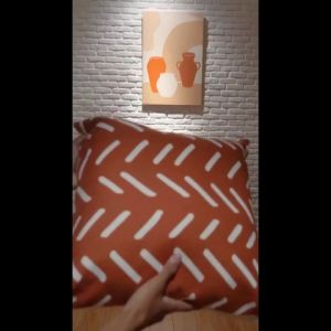 Sarung Bantal Linen Motif Etnik Aesthetic Bohemian Scandinavian / Cushion Cover Mudcloth Import 45