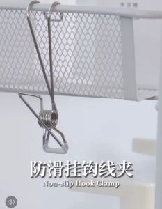Stainless Steel Hook Clip Household Underwear Socks Drying Clips Clothes Quilt Windproof Clip Hanger
