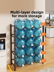 evesigar | Multi-Layer Large Capacity Storage Rack Water Barrel Stand