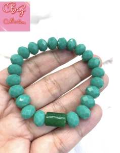 2026 Color of the Year with Jadeite Stone Lucky Charm Bracelet