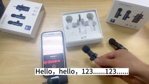 3 in 1 Wireless Clip-On Microphone Dual Lavalier Mic for iPhone / Android Type-C & 3.5mm Noise Reduction Clear Audio for Tiktok Live Vlog & YouTube