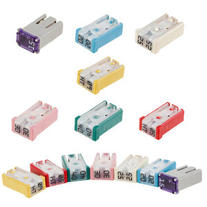 14Pcs Car Fuses Assortment Kit 15-60A Replacement Fuses for Car/RV/Truck/Motorcycle Provide Car Protection