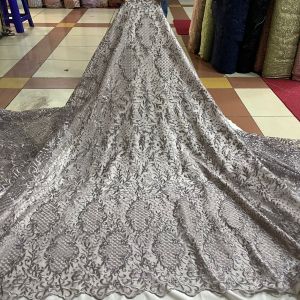 Murah! Kain tulle bordir motif terbaru bahan kebaya