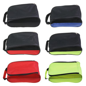 รองเท้าเดินทางตาข่ายแบบพกพาสำหรับชายและหญิงใหม่ปี2025ถุงใส่ของกระเป๋ารองเท้าตีกอล์ฟพร้อมซิปมือถือระบายอากาศได้ดีอุปกรณ์กีฬาน้ำหนักเบามาก