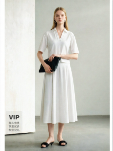 Polo Collar Short Sleeve T-shirt and Skirt Set