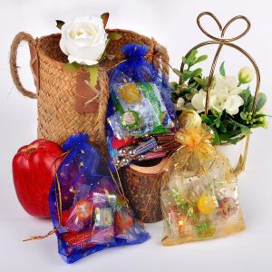 Organza Bags Drawstring Favor Pouches Sheer Mesh Bag for Gift Jewelry Wedding Party Christmas Candy