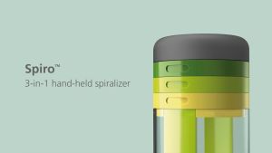 JosephJoseph Spiro 3-in-1 Hand-Held Spiralizer - Peralatan Dapur