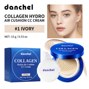 lakerain | Collagen Air Cushion CC Cream Long-Lasting Hydration Conceal Acne Marks Redness & Pores Waterproof Sweatproof Collagen CC Cream