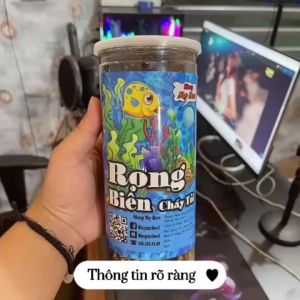 Rong biển cháy tỏi giòn tan đậm vịchay mặn điều dùng được