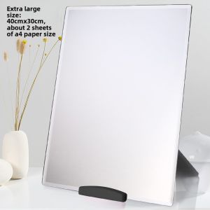 Mirror Large Dressing Table Mirror Dormitory Desktop Princess Mirror Portable Make-up Mirror Desktop Mirror Student Wall Sticker Wall Mirror