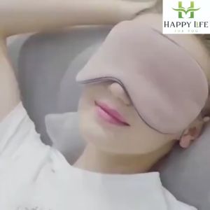 Bịt mắt ngủ 2 Mặt (Lạnh và Ấm) mềm mại 2 mặt nóng lạnh quai điều chỉnh thông minh che sáng tốt - Life Style 4U