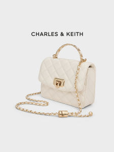 Charles & Keith | Quilted Chain and Hand-Carry Small Square Handbag