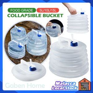 Collapsible Water Bucket 5/10/15L Outdoor Camping Water Storage Water Tank Leakproof Portable Large Capacity Folding Bucket