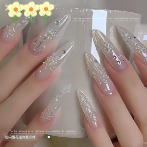 Shinycat 50pcs Berlian Mini Imitasi Hiasan Aksesoris Kuku Berlian Imitasi Zirkonia Glitter Dekorasi Kuku Nail Charms