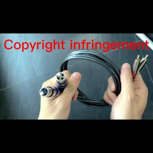 【COD + local seller】1.5m 4.9ft Copper Dual XLR Female to Dual RCA Male Audio Signal Patch Cable braided cable XLR 3 Pin Female