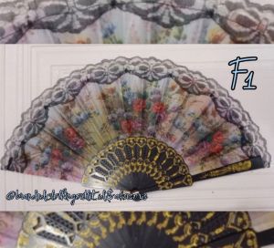 KIPAS LIPAT SPANYOL / KIPAS KAIN RENDA / KIPAS TARI / KIPAS TANGAN LIPAT / KPR-8835