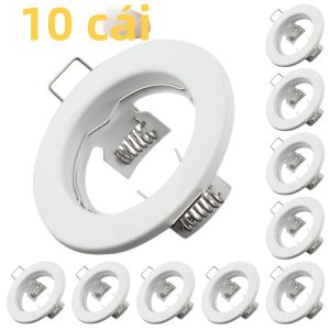 JOYINLED Đèn Trần Âm Trần Bằng Kim Loại Đèn LED Âm Trần GU10 MR16 Đèn Sắt Đen Tự Chứa Cho Tiền Sảnh