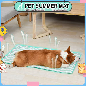 Rennas Dog Summer Mat Cat Mat Pet Mat Cooling Mat For Dog Washable Sleeping Mat Dog Accessories