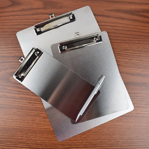 Small Size Stainless Steel Metal Document Clip A4A5 Writing Board Multi-Functional Hanging Signature Board Invoice Clip