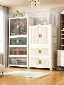 ตู้เสื้อผ้า ตู้เสื้อผ้าพับ ตู้เสื้อผ้าเด็ก 68cm ตู้เก็บของ ความจุสูง ตู้เสื้อผ้ามีลิ้นชัก ไม่มีกลิ่นปลอดสารพิษ ตู้เก็บของ ติดตั้งง่าย ล้อหมุนถอดออกได้