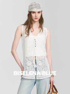 BEIQIANI | Sleeveless Floral Lace Vest Summer Blouse