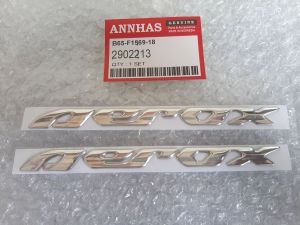 logo emblem aerox croom 65k sepasang kiri dan kanan