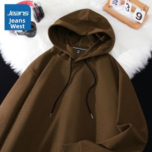 Jeanswest | Áo Khoác Hooded Waffle Thoáng Mát Phong Cách Mỹ Cho Nam