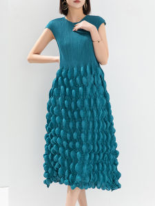 โนวาคุณภาพ⭐หนึ่งคนหนึ่งจีบ⭐ชุดเดรสแขนกุดตามอารมณ์ระดับไฮเอนด์แฟชั่นใหม่ชุดเดรสแฟชั่นอัดพลีทแบบมีฟองอัดพลีทแฟชั่นชุดเดรสพื้นแฟชั่น