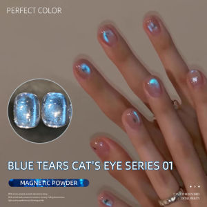 PERPECT COLOR Blue Tears Cat Eye Series 3 Colors 1pc/3g Unique Blue Color And Magnetic Powder Gives A Dreamy Romantic Feeling