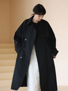 คลาสสิก พรางหุ่น โอเวอร์ไซส์ ยาว เสื้อโค้ท ฤดูใบไม้ผลิ สินค้าใหม่ ผู้หญิง แจ๊กเก็ต Hacikis Miss Haizi สไตล์พร็อพสีบริสุทธิ์